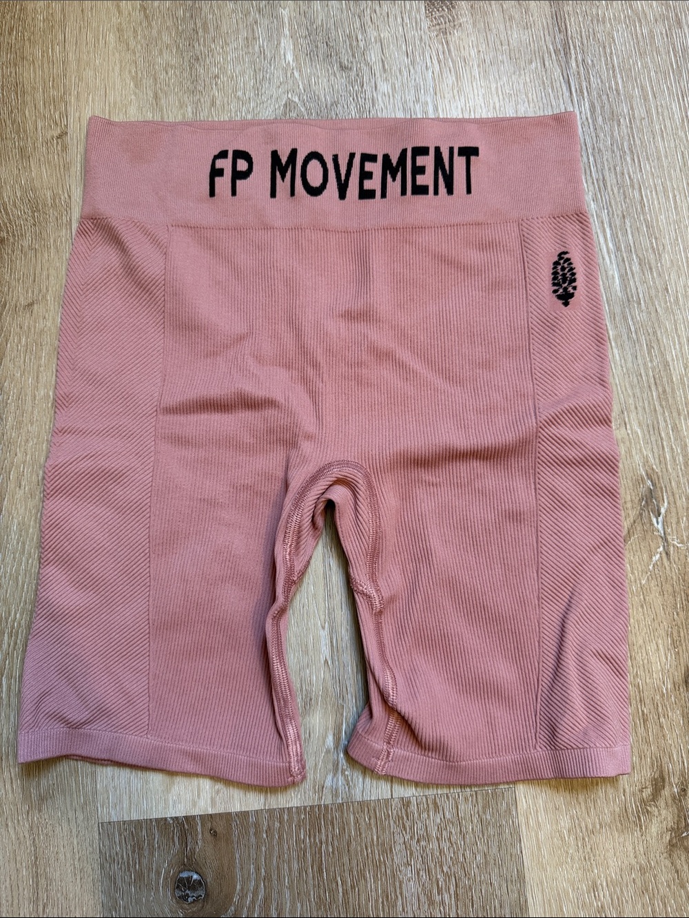 FP Movement High-Waist Ribbed Biker Shorts - NWOT - Dusty Rose